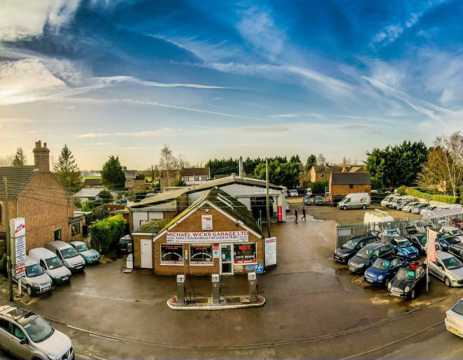 Aerial View of Michael Wicks Garage